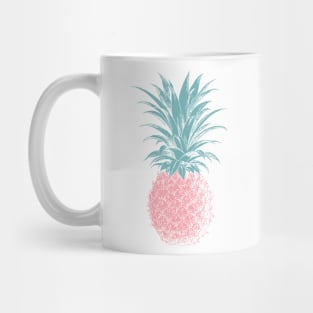 Pink Pineapple Illustration Mug